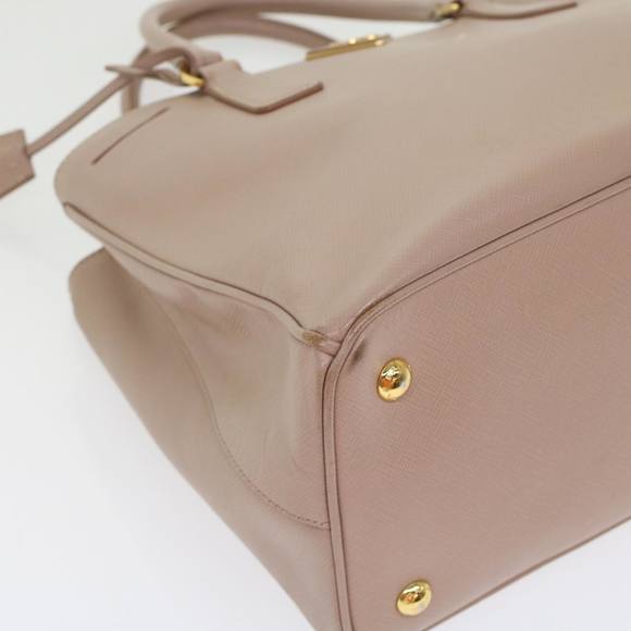 PRADA Hand Bag Safiano leather 2way Pink Auth 45924 - Picture 15 of 16